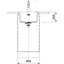 Кухонна мийка Franke Maris, фраграніт, прямокутник, без крил, 553х433х200мм, чаша - 1, монтаж під стільницю, MRG 110-37, сірий камінь - мініатюра 2