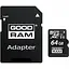 Карта пам'яті Goodram MicroSDXC 64GB class 10 UHS-I + Adapter SD (M1AA-0640R12) - мініатюра 1