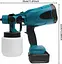 800 мл Акумуляторний електричний пістолет-розпилювач Airbrush Високопотужний розпилювач фарби з 2 батареями - мініатюра 4