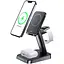 Беспроводное зарядное устройство Usams US-CC150 3in1 Magnetic Wireless Charging Stand 20W Black (CC150WXC01) - миниатюра 2
