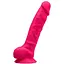 Фалоімітатор SilexD Vetus Pink (MODEL 1 size 8in), двошаровий, силікон + Silexpan, діаметр 4,2 см - мініатюра 1