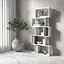Полка для книг Vays M-12 Белый стеллаж на 5 полок ЛДСП 70x24x163 см для дома гостиной офиса - миниатюра 1