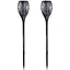 Садовый светильник Solar flame led light sensor activated 48см 600мАч Водонепроницаемый фонарь факел 2шт Black - миниатюра 1