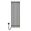 Электрический полотенцесушитель Navin Levante 450x1400 Sensor левый, черный муар 10-012033-4860, Черный матовый, Левое, Электронный - миниатюра 2
