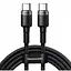 Кабель Baseus Cafule Type-C to Type-C Cable PD 2.0 100W (2m) gray black - мініатюра 1