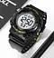 Чоловічий наручний спортивний годинник Skmei 2081 Чорний з золотом /Білий - мініатюра 4