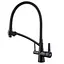 Смеситель для кухни на две воды с гибким изливом Koer KB-72003-05 KR3376 Черный матовый - миниатюра 1