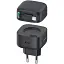 Сетевое зарядное устройство Usams US-CC202 PD35W Dual 2C Output GaN Fast Charger With Type-C Magnetic Retractable Cable Module (EU) Черный - миниатюра 1