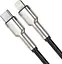Кабель Baseus Cafule Metal Type-C to Lightning PD 20W (0.25m) black (CATLJK-01) - мініатюра 3