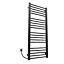 Электрический полотенцесушитель Kosser Стэп 1200x500 EL тайм. черный ДСТ04EL, Черный матовый, Левое - миниатюра 1