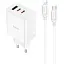Зарядный комплект Hoco C126a Pure power three-port 40 W с кабелем USB-C USB-C - миниатюра 1