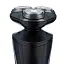 Электробритва Новый Харьков НХ-8526 Фаворит S Black, 6W, роторная, сухое бритье, 3 плавающие головки для бритья, плавающие двойные лезвия, повторение контуров лица, питание сеть, триммер для висков, электронная кнопка включения - миниатюра 2