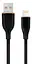 Кабель USB AM - Lightning, 1.5 м, чорний, Cablexpert, 2.1A (CC-USB2S-AM8PM-1.5M-BK) - мініатюра 1