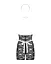 Эротический костюм горничной Obsessive Servgirl costume халат стринги фартук обруч S/M - миниатюра 4