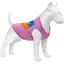 Майка для собак Waudog Clothes малюнок "Прапор", сітка, S, B 30-33 см, C 18-21 см рожевий - мініатюра 1
