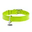 Ошейник для собак кожаный Waudog Glamour с QR-паспортом без украшений L Ш 25 мм Д 38-49 см салатовый - миниатюра 3