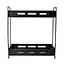 Полиця Homax дворівнева прямокутна алюмінієва 35.9х33.3х15.5 см чорна (EBA-3540 BL) - мініатюра 2