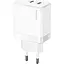 Сетевое зарядное устройство Usams T54 GaN 40W 3A White (CC172TC02) [139631] - миниатюра 1