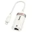 Перехідник Hoco UA41A Crystal Lightning to RJ45 100 Mbs (0.15m) Apricot - мініатюра 1