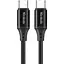 Кабель Mcdodo Type-C to Type-C 60W Data Cable 1 м Чорний - мініатюра 1