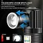 Ліхтар акумуляторний налобний ручний ЗУ USB zoom SY-2209-Р50+18SMD - мініатюра 4