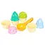 Игрушка "Набор для игры с песком" ТехноК 6610TXK, 4 формочки и ложечка - миниатюра 1
