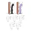 Насадка для страпону Strap-On-Me Dildo Plug P&G Lilas Metallic M - мініатюра 5