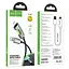 Дата кабель Hoco U123 Regent colorful 2.4A USB to Lightning (1.2m) Black - мініатюра 5