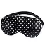 Маска для сну шовкова Чумацький Шлях з нековзкою резинкою в Подарунковій упаковці Чорний/Білий горошок (1137-02) - мініатюра 1