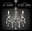 Подвесная люстра B N1208/4 - миниатюра 1
