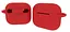 Чохол-накладка DK Silicone Candy Friendly з карабіном для Apple AirPods 3 (red) - мініатюра 2