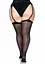 Чулки Leg Avenue Sheer backseam stockings + Black Plus size - миниатюра 3