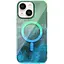 Чохол TPU Epik Shiny Mountain (MagFit) для Apple iPhone 14/13 (6.1) Green/Blue - мініатюра 1