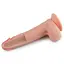 Фаллоимитатор Dual layered Platinum Silicone 20.5 см телесный - миниатюра 6