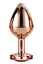 Анальна пробка Gleaming Love Gold Plug M 8.3 см (золотий) - мініатюра 1