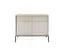 Комод Perfect Home Новая/Nova 2-дверный с 2 ящиками и черными ножками KSZ104 Кашемир (PFH-091222) - миниатюра 4