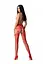 Эротические колготки-бодистокинг Passion S027 red - миниатюра 2