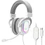 Наушники игровые Fifine H6 RGB 7.1 White [113870] - миниатюра 2