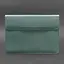 Кожаный чехол-конверт BlankNote на магнитах для MacBook 13 Бирюзовый - миниатюра 4