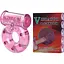 Кольцо с вибрацией и презервативом Lybaile Vibrator & condom BI-010081, Розовый - миниатюра 2