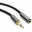 Звуковой удлинительный кабель ExtraDigital 3.5 мм F - 3.5 мм M 3 м черный (KBA1641) - миниатюра 1