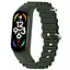 Ремешок Ocean Band для Xiaomi Mi Band 3/4/5/6/7 Зеленый / Dark Olive - миниатюра 1