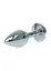 Металева анальна пробка Boss Jewellery Silver Plug Rose 9 см (фіолетовий) - мініатюра 5