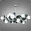 Люстра подвесная 517 Dlight на 18 ламп Хром-Серый (01681) - миниатюра 1