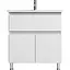 Тумба з умивальником AM.PM X-Joy 80 см підлогова 1 ящик білий M85-FSX8053-WC0803WG38 Білий - мініатюра 1