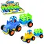 Трактор, 345-1A, 10 см, инерционный, с прицепом (В ассортименте) - миниатюра 2