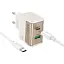 Зарядное устройство Hoco CS73A USB/ Type-C PD 30W QC белый + кабель Type-C to Type-C - миниатюра 1