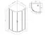 Душевая кабина Am.Pm Gem 100x100 см без поддона хром матовый W90UG-401 -100MT, Универсальная, прозрачная, хром матовый - миниатюра 9