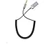 AUX-кабель Hoco DUP02 bluetooth to Jack 3.5 пружинный автомобильный аудиоресивер черный - миниатюра 1