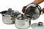 Универсальный набор кастрюль с крышками Bohmann BH-06-375 6 предметов из нержавеющей стали - миниатюра 2